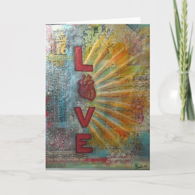 Liebe Feiertagskarte (Vorderseite)