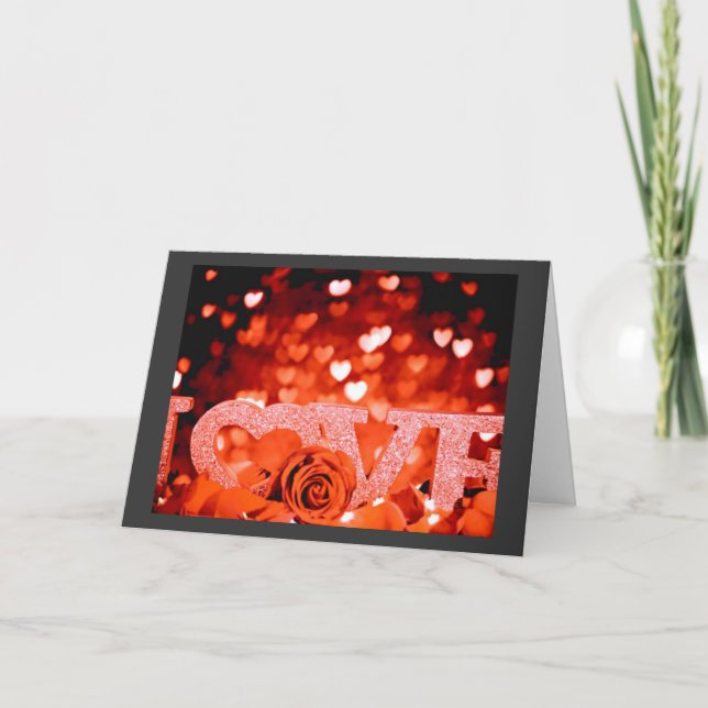 Liebe Feiertagskarte (Vorderseite)