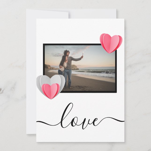 Liebe Feiertagskarte (Vorderseite)