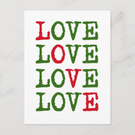 Liebe Feiertagspostkarte