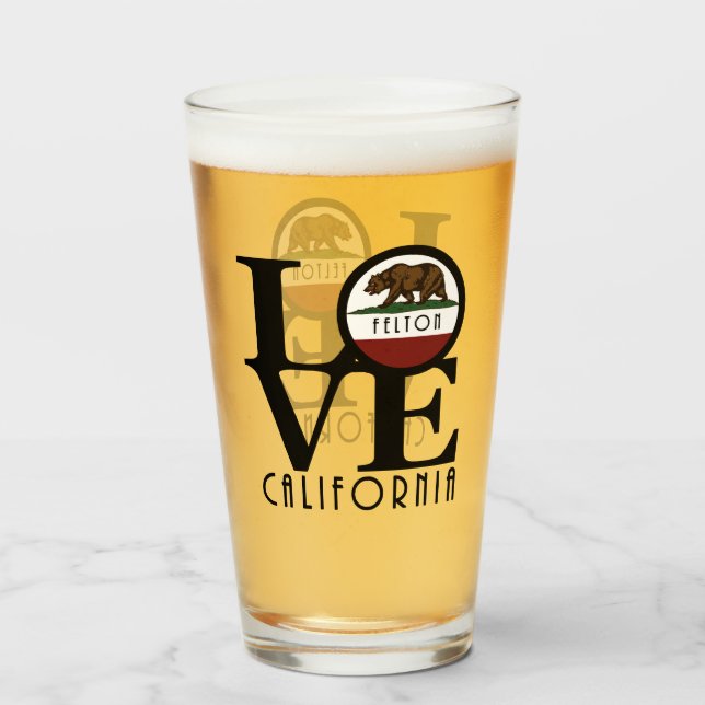 LIEBE Felton California Glas (Rückseite (gefüllt))