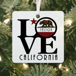 LIEBE Felton California Ornament Aus Metall