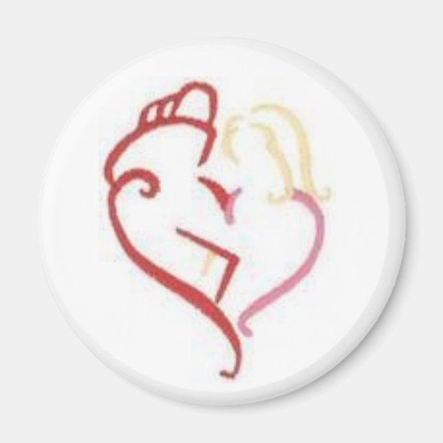 Liebe Feuer Magnet (Vorne)