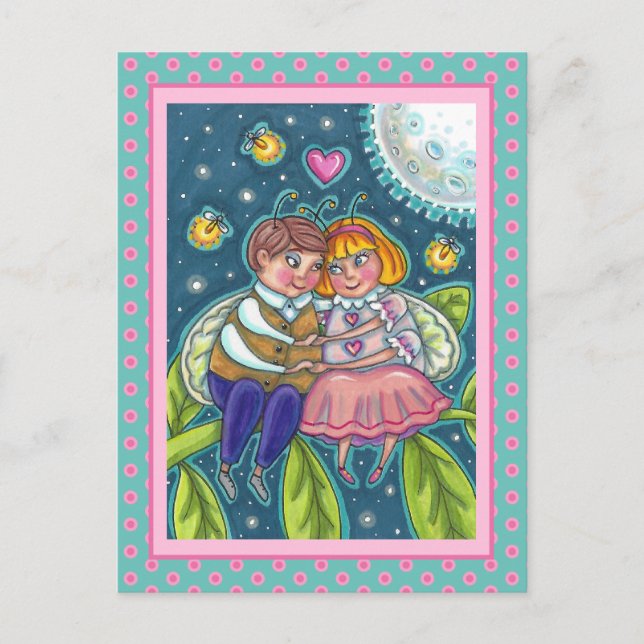 LIEBE, FEUERN & VOLLMOND, NIEDLICH VALENTINE FEIERTAGSPOSTKARTE (Vorderseite)