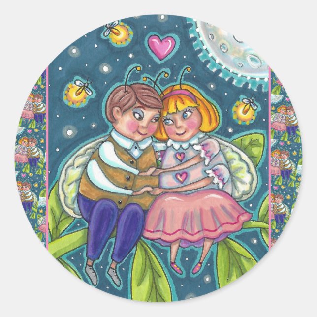 LIEBE, FEUERN & VOLLMOND, NIEDLICH VALENTINE RUNDER AUFKLEBER (Vorderseite)