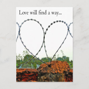 Liebe findet Weg Postkarte