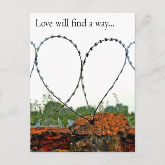 Liebe findet Weg Postkarte