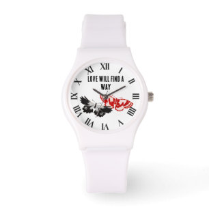 Liebe findet Weg-Uhr Armbanduhr