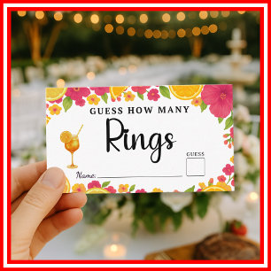 Liebe First Spritz rächen, wie viele Rings Bridal Begleitkarte