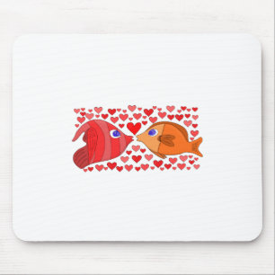 Liebe Fisch Mousepad