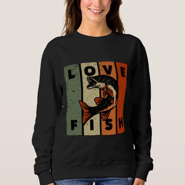 Liebe Fisch Sweatshirt (Vorderseite)