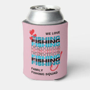 Liebe FISCHEREIteam Kneipe Pink Dosenkühler