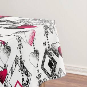 Liebe, Fischnetz, Flickwerk Tischdecke