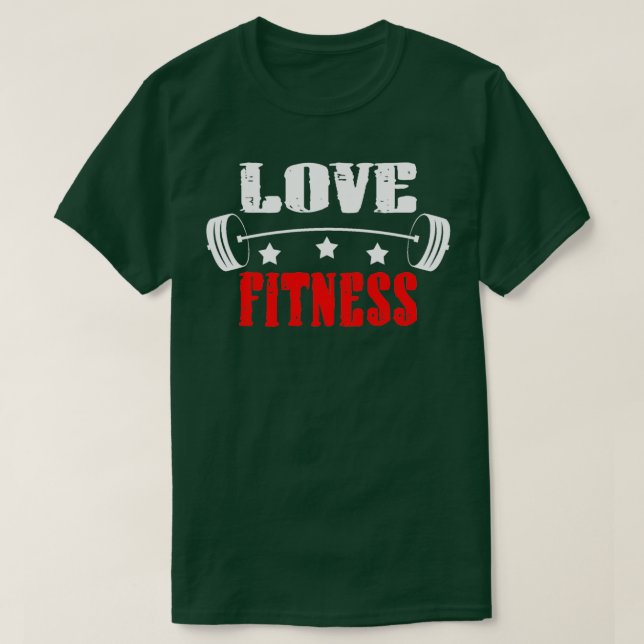 Liebe Fitness Lieben Wellness TS T-Shirt (Design vorne)