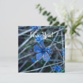 Liebe-Flachgrüßkarte Karte