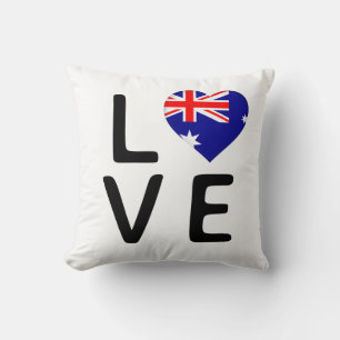 Liebe - Flagge Australiens Kissen