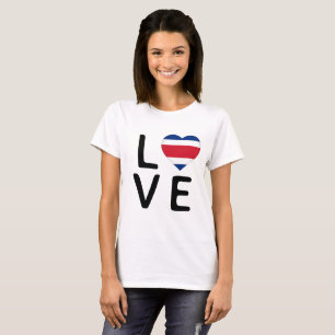 Liebe - Flagge Costa Ricas T-Shirt