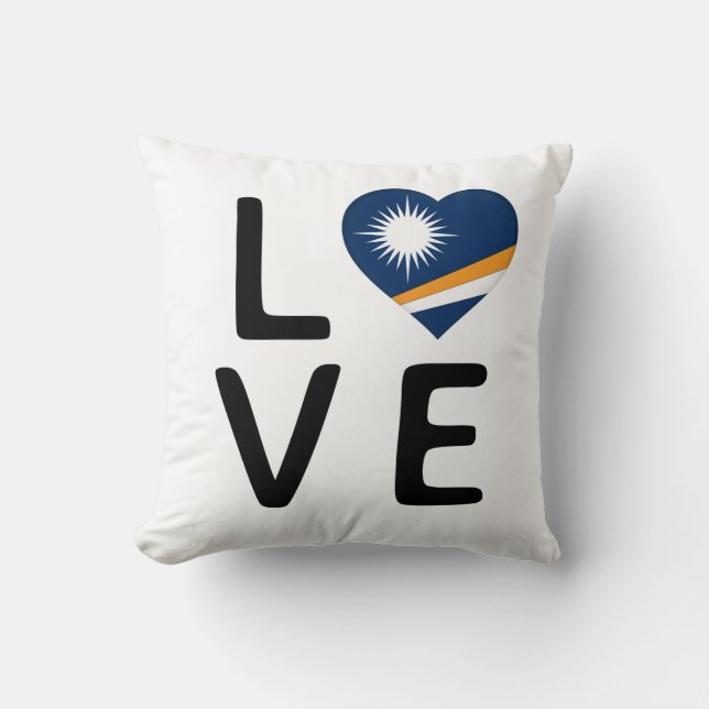 Liebe - Flagge der Marshallinseln Kissen (Vorderseite)