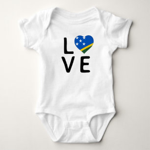 Liebe - Flagge der Salomonen Baby Strampler
