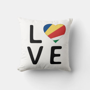 Liebe - Flagge der Seychellen Kissen