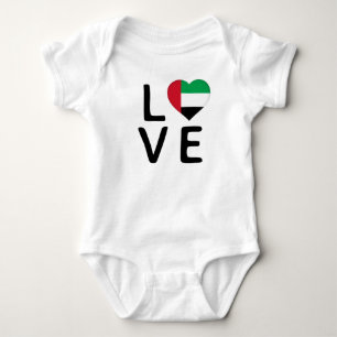 Liebe - Flagge der Vereinigten Arabischen Emirate Baby Strampler