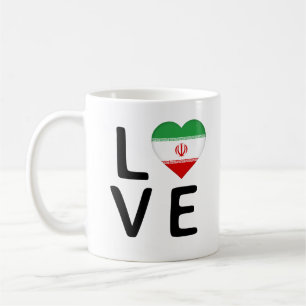 Liebe - Flagge des Iran Kaffeetasse