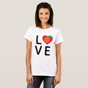 Liebe - Flagge Eritrea T-Shirt