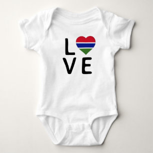 Liebe - Flagge Gambias Baby Strampler