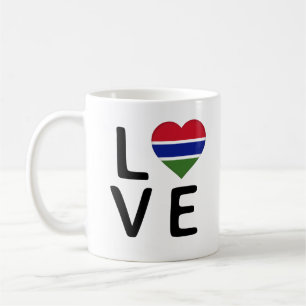 Liebe - Flagge Gambias Kaffeetasse