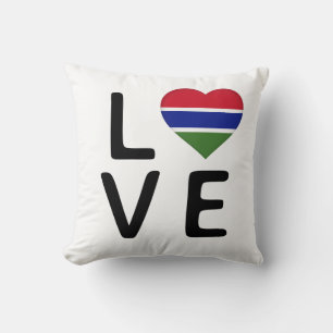 Liebe - Flagge Gambias Kissen