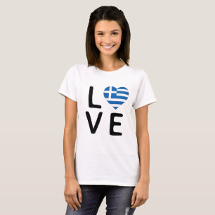 Liebe - Flagge Griechenlands T-Shirt