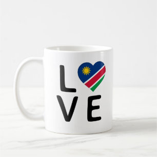 Liebe - Flagge Namibias Kaffeetasse