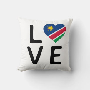 Liebe - Flagge Namibias Kissen