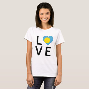 Liebe - Flagge Palau T-Shirt