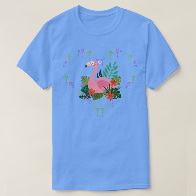 Liebe Flamingo T-Shirt (Design vorne)