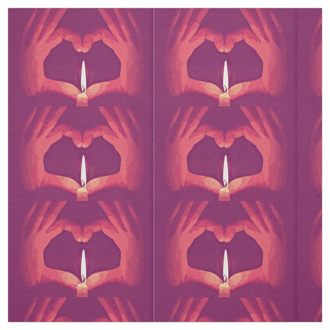 Liebe Flammen Stoff (Muster)