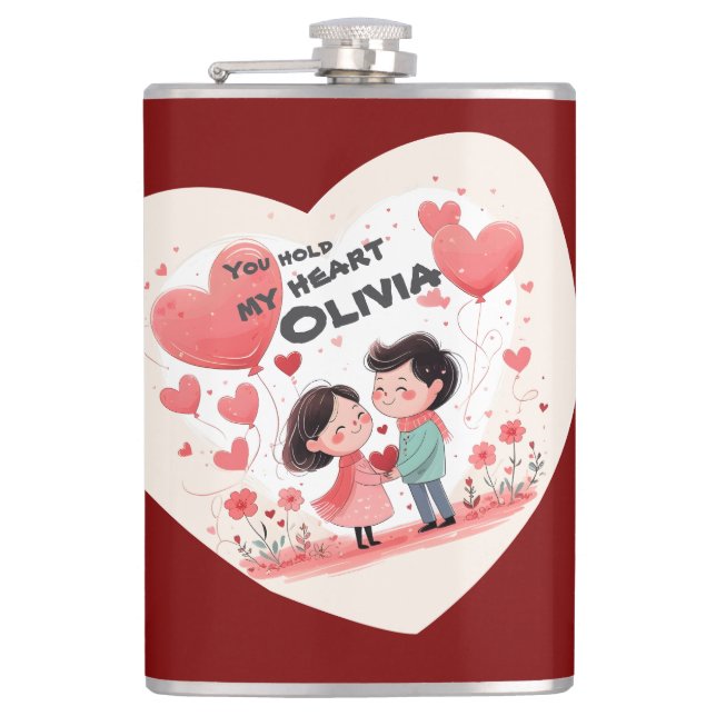 liebe Flask Flachmann (Vorderseite)
