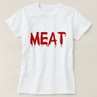 Liebe-Fleisch-Huhn-Rindfleisch-Ziegen-Kuh-Blut des T-Shirt