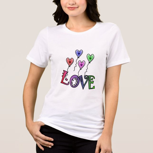 Liebe fliegt hohen T - Shirt (Vorderseite)