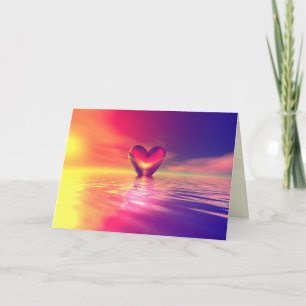 Liebe Floats Feiertagskarte
