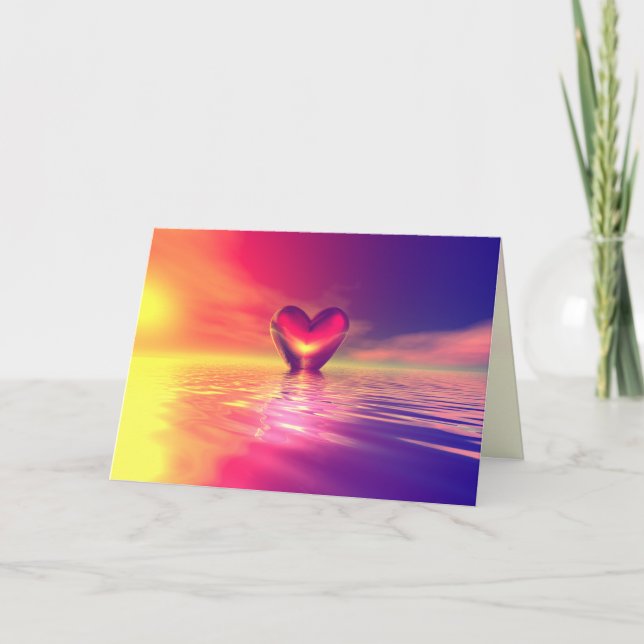Liebe Floats Feiertagskarte (Vorderseite)