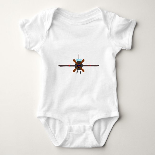 Liebe Flugzeug Baby Strampler (Vorderseite)