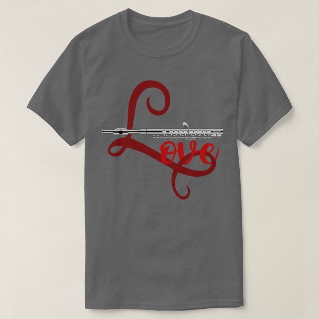 Liebe Flutist T-Shirt (Design vorne)