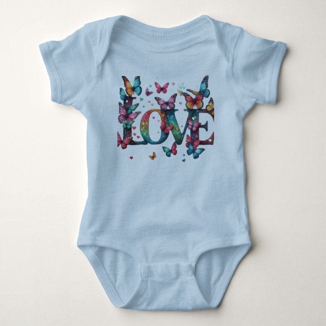 Liebe Flutters von Baby Strampler (Vorderseite)
