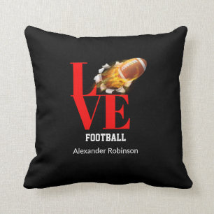 Liebe Football Personalisiert Sports   Kissen