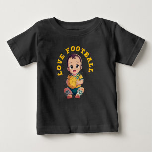Liebe Football T - Shirt Baby Bodysuit