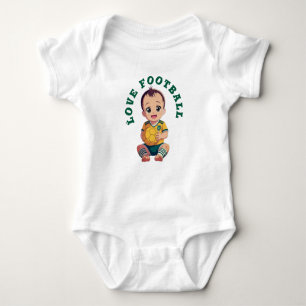 Liebe Football T - Shirt Baby Bodysuit