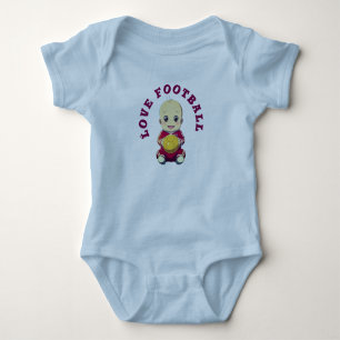 Liebe Football T - Shirt Baby Bodysuit