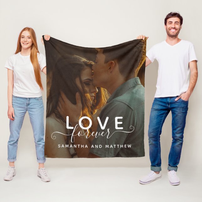 Liebe Forever Couple Foto Fleecedecke (Beispiel)