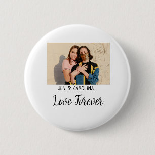 Liebe Forever LGbtq Paar Stolz hinzufügen Fotoname Button